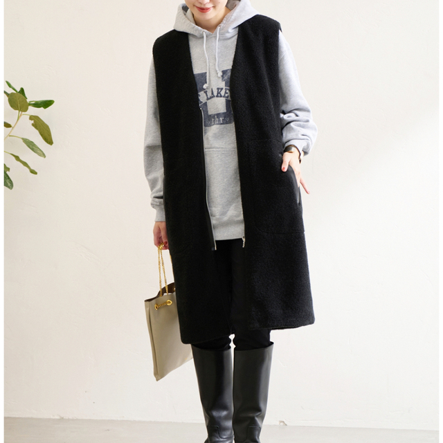 JOURNALSTANDARDジャーナルスタンダード リバーシブルボアロングジレ