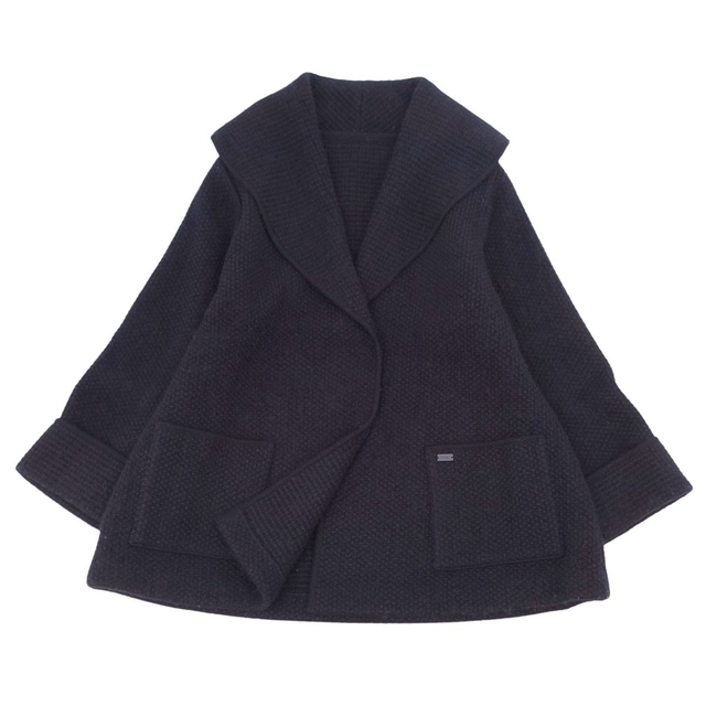 FOXEY フォクシー ニットパンツ ウール 黒 ワイド ガウチョ 38 M 美品