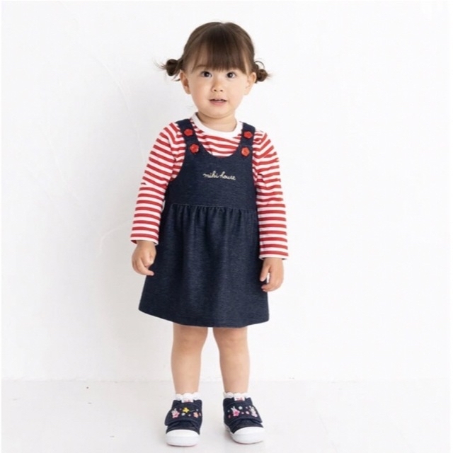 mikihouse - 【mikihouse】 うさこジャンパースカートセット（靴下13cm