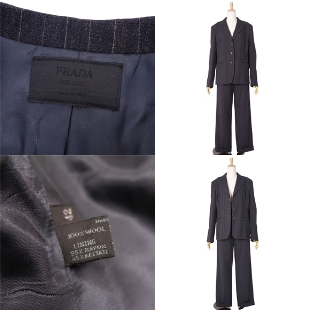 PRADA - 美品 プラダ PRADA セットアップ パンツスーツ ウール