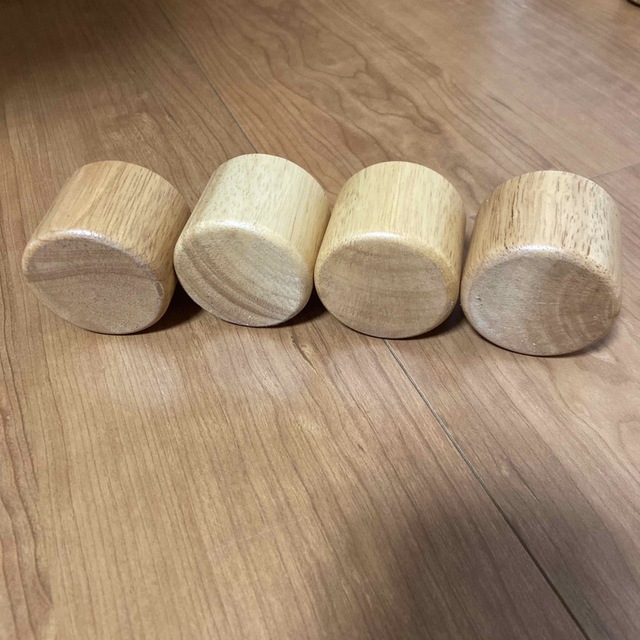 MUJI 木製ベッド脚 5cm M8 4個セット×2 未開封品【rincoさま】 木製脚
