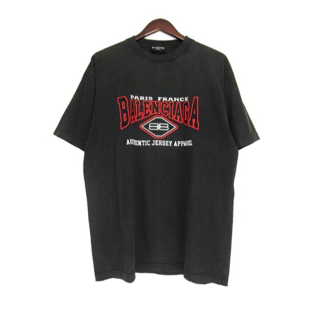 BALENCIAGA - バレンシアガBALENCIAGA□B AUTHENTICフロントロゴ刺繍T