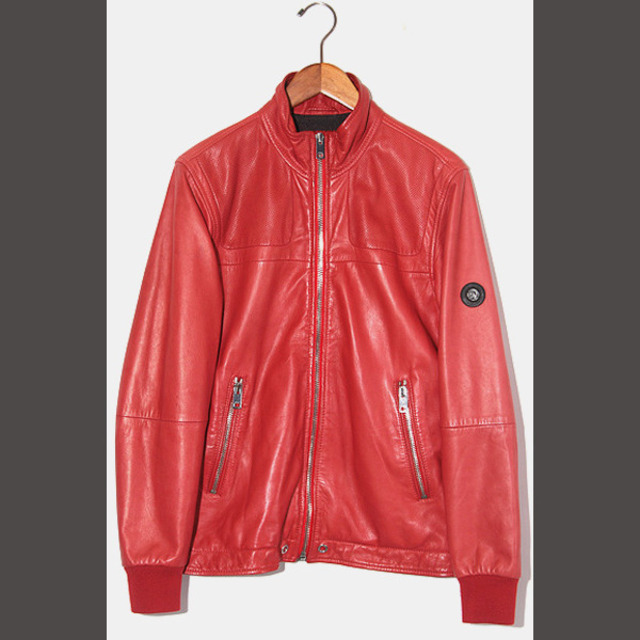 DIESEL - ディーゼル シープスキンレザー シングルライダース