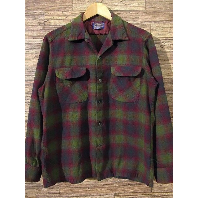 PENDLETON - 60s 70s ペンドルトン オンブレ チェック ボックス ウール