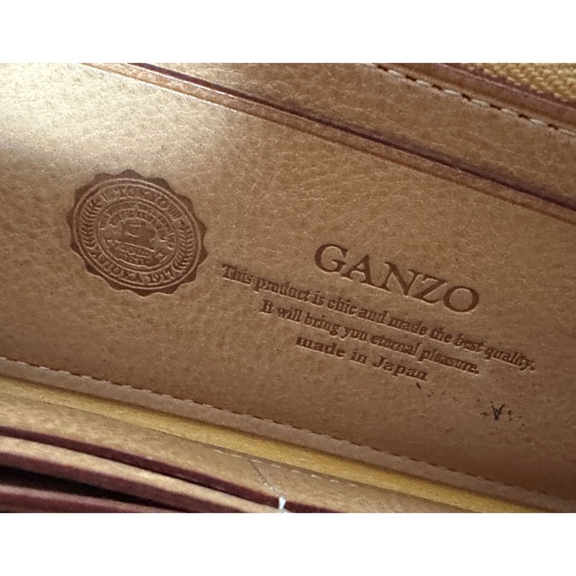GANZO - GANZO シンブライドル ラウンドファスナー 長財布 ダーク