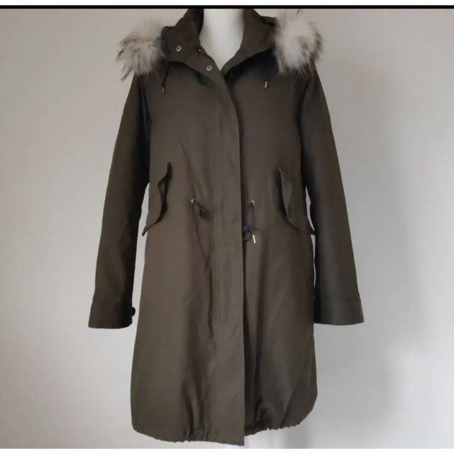 IENA - 【IENA】モッズコートライナー付き ファー カーキ36 の通販 by