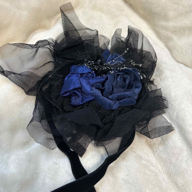 Moi-meme-Moitie - Moi-meme-Moitie ヘッドドレス 青薔薇 別珍