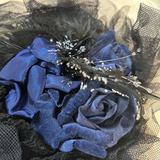 Moi-meme-Moitie - Moi-meme-Moitie ヘッドドレス 青薔薇 別珍