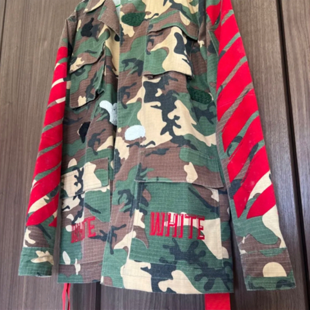 Off-White - 美品 OFF-WHITE オフホワイト ミリタリージャケット 迷彩