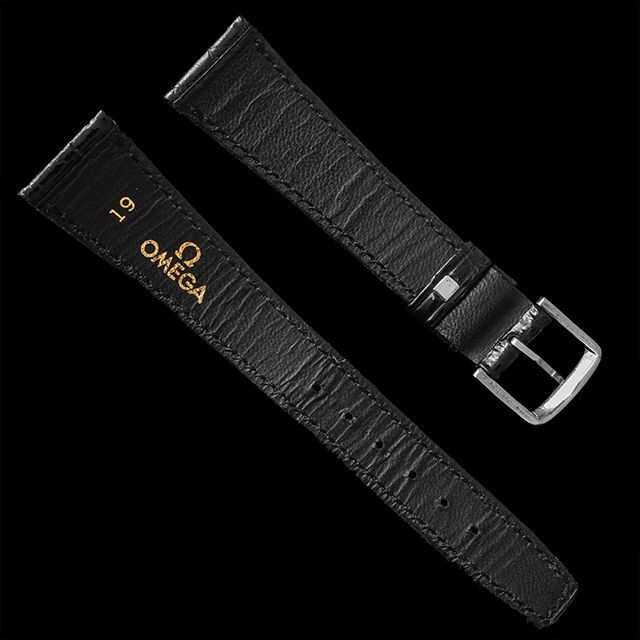 OMEGA - (501.5) 極レア ☆ オメガ 純正 本革 ベルト 尾錠 19mm 純正