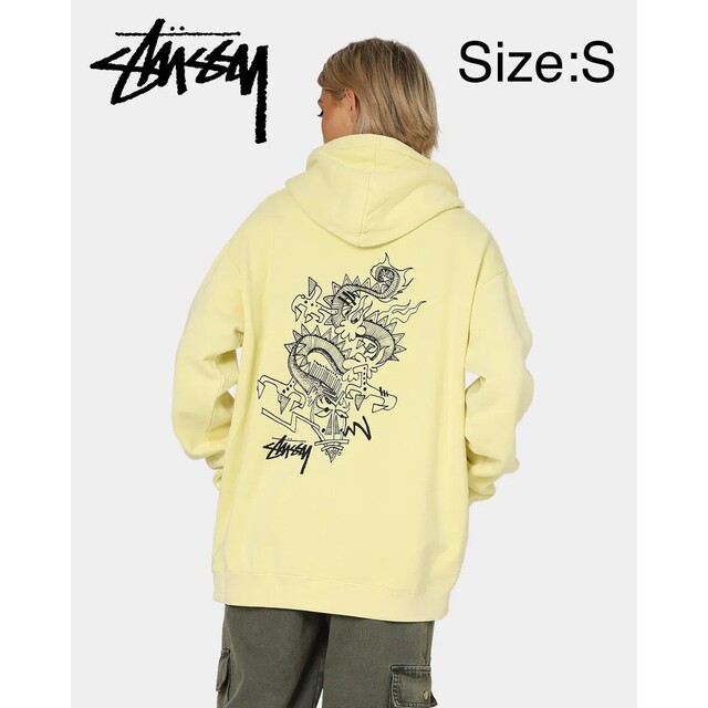 STUSSY - [海外限定] Stussy ドラゴンロゴパーカー イエロー ユニ