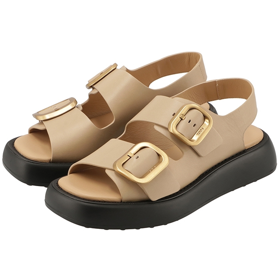TOD'S - トッズ TOD'S サンダル レザー メタル バックル レディース 靴