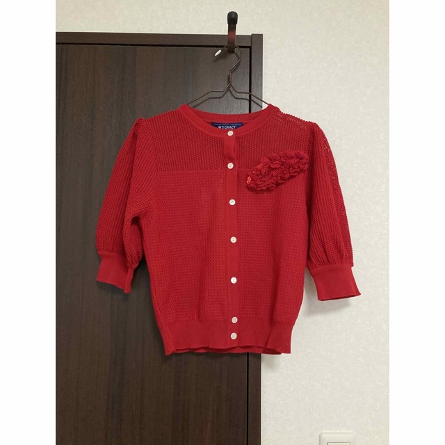 M'S GRACY - 新品タグ付き エムズグレイシー 赤 カーディガンの通販 by
