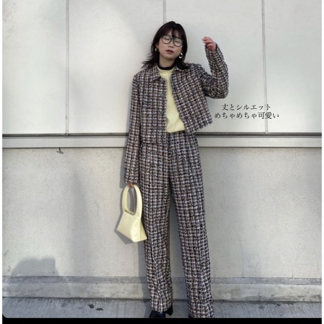 Ameri VINTAGE - ツイードパンツの通販 by sae｜アメリヴィンテージ