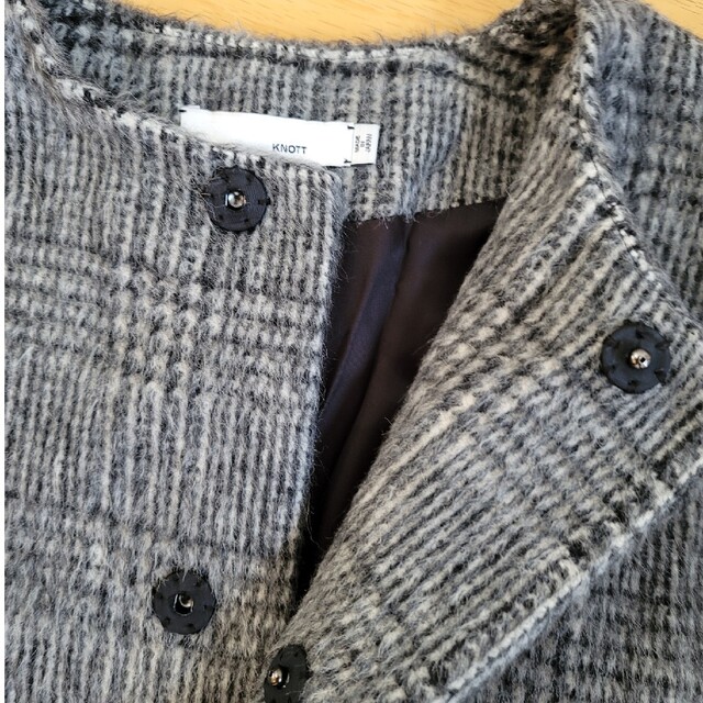 TOMORROWLAND - knott.アルパカシャギーノーカラーコートの通販 by