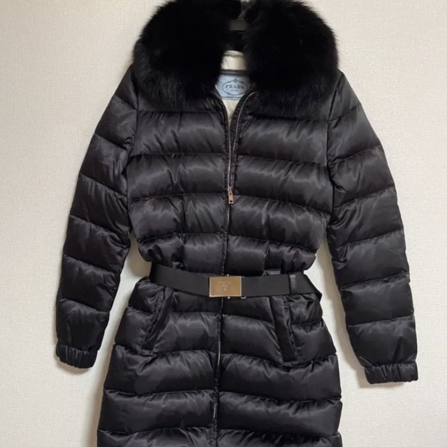 PRADA - 正規品 PRADA プラダ ダウンコート ロング フォックスファーの