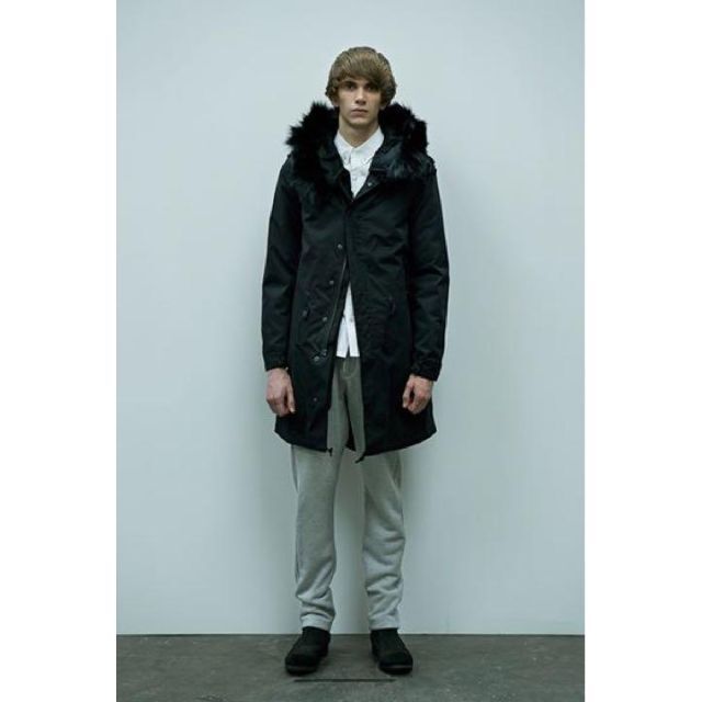 KAZUYUKI KUMAGAI ATTACHMENT - アタッチメント モッズコート BLACK M