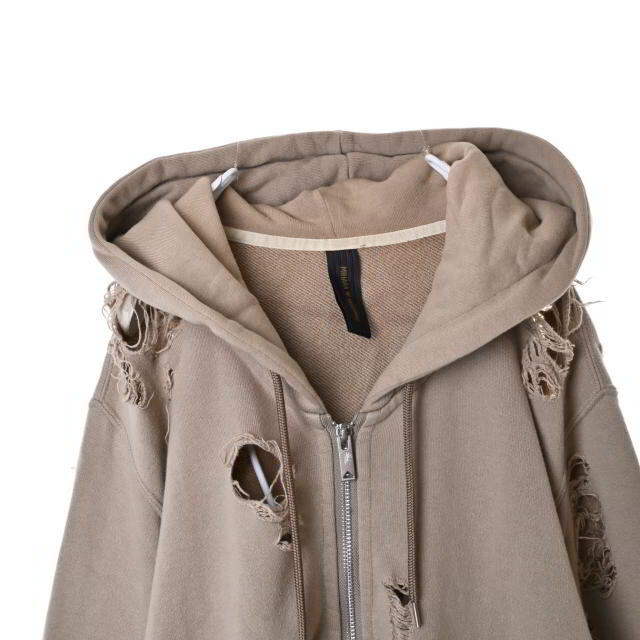 MIHARAYASUHIRO - MIHARA YASUHIRO ダメージ加工 ジップ パーカの通販