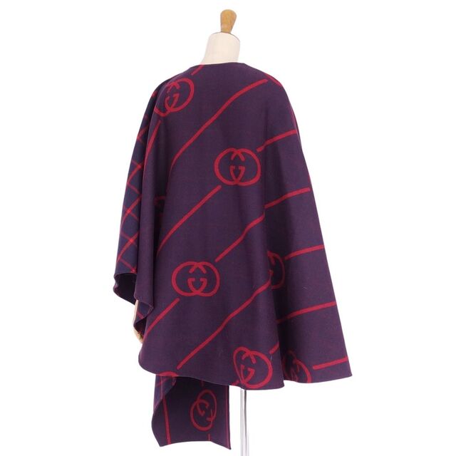 GUCCI - 極美品 グッチ GUCCI ポンチョ コート ケープ インター