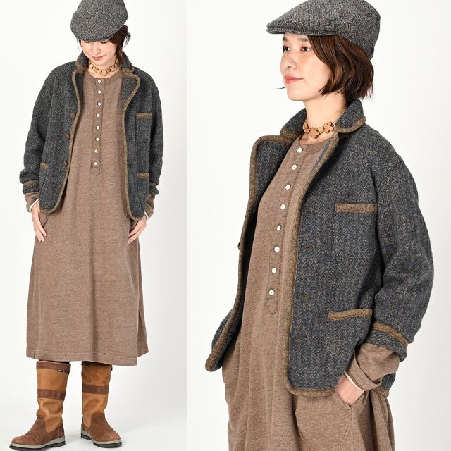 45R - 45R シェットランドツイードニットの908チロリアンジャケット 4