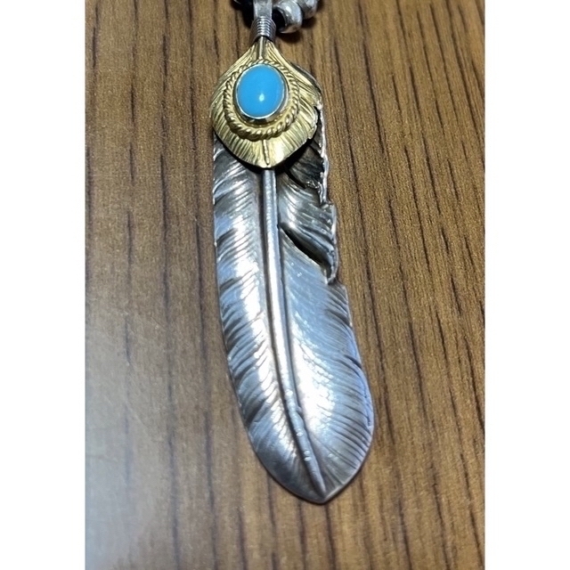 goro's - ゴローズ 上金金縄ターコイズ特大フェザー 左向きの通販 by