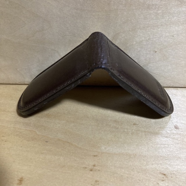 COACH - 値下げコーチマネークリップ 本革マグネット式 ダークブラウン