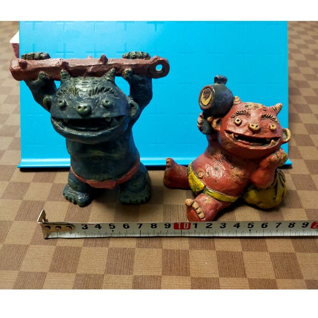 赤鬼青鬼置物 セトクラフト鬼組の通販 by ネコフクロウ's shop｜ラクマ