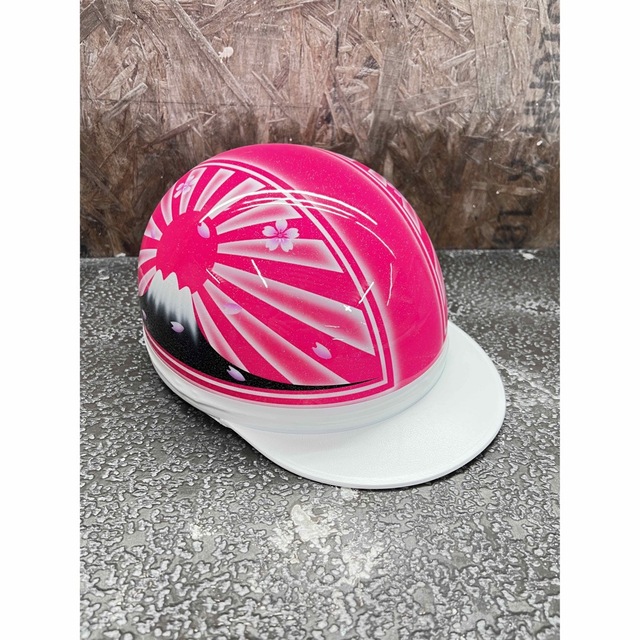 新品 送料無料 カスタムコルク半 富士日章 蛍光ピンク ラメ 白ボカシ