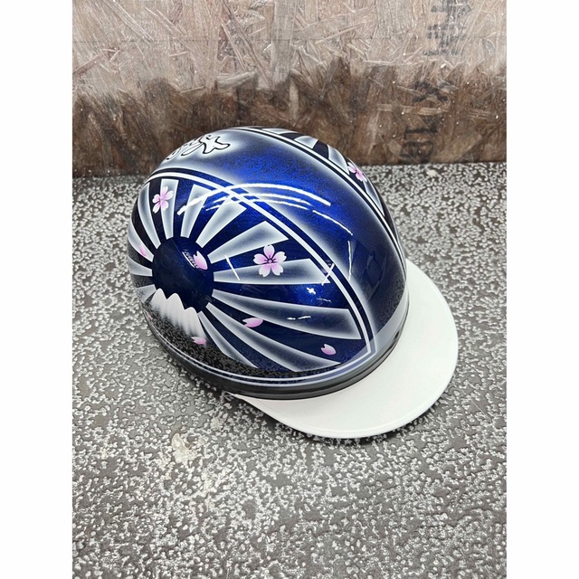 新品 送料無料 カスタムコルク半 富士日章 青ラメラップ塗装 白ボカシ