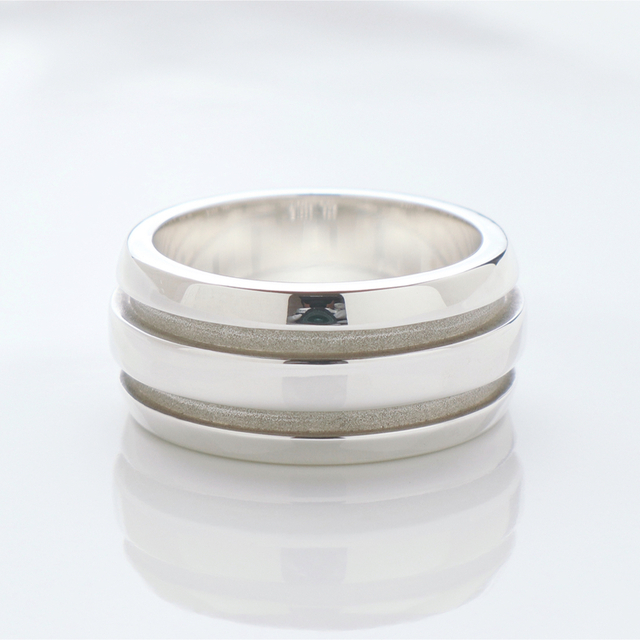 ティファニーリング グループライン ティファニー グルーブド ダブル