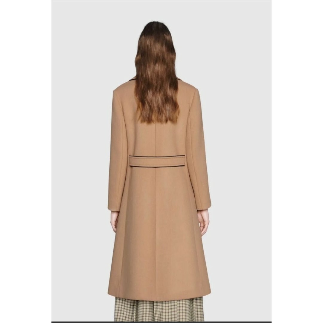 GUCCI - GUCCI グッチ パイピングキャメルウールコートの通販 by ナオ