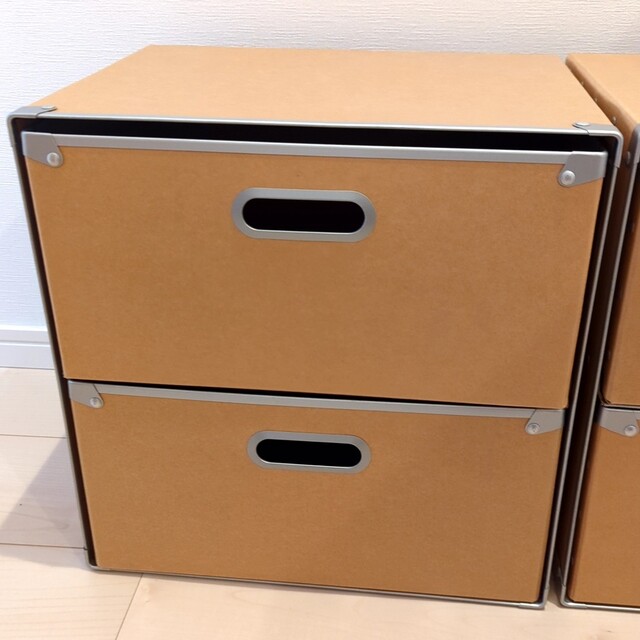 MUJI (無印良品) - 無印良品 パルプボード 引き出し式2段の通販 by