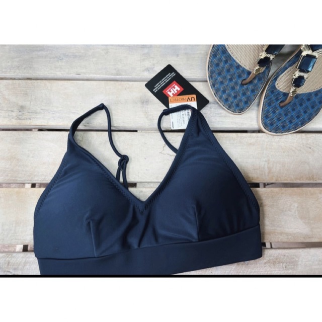 新品 ヘリーハンセン UVカット 水着 ブラトップL＆ビキニ ショーツM 黒