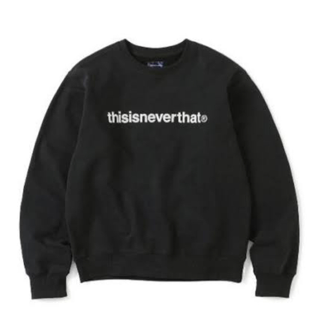thisisneverthat - thisisneverthat ネバザ トレーナー 黒の通販 by