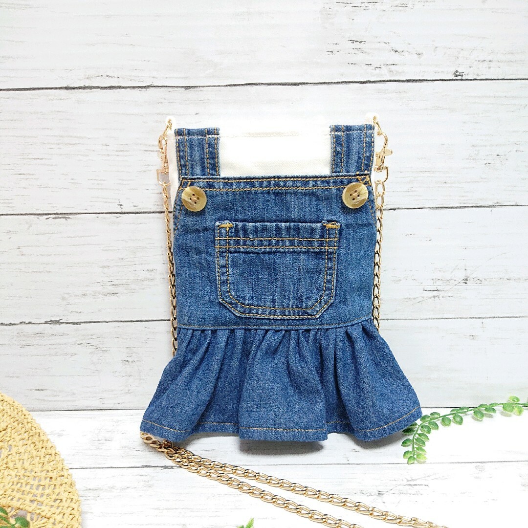 ハンドメイド ジーンズ デニム リメイク ショルダー サコッシュ スマホ