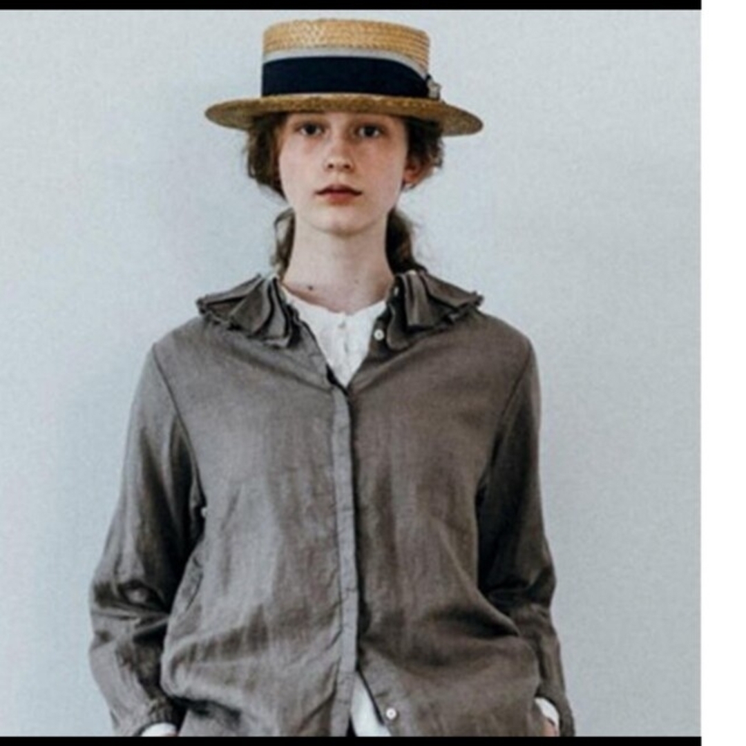 nest Robe - リネンリバーレースラッフルカラーブラウスの通販 by ぽん