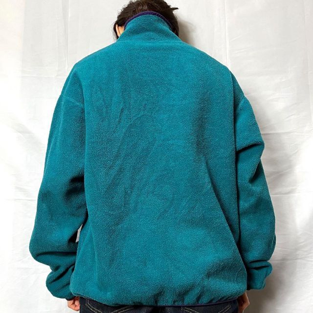 Columbia - USA製 コロンビア☆スナップtフリース 古着 90s 希少 革