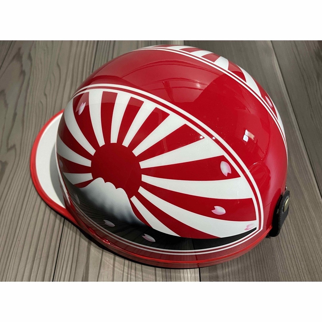 桜 赤白 富士日章 コルク半 ヘルメット エアブラシ の通販 by paint