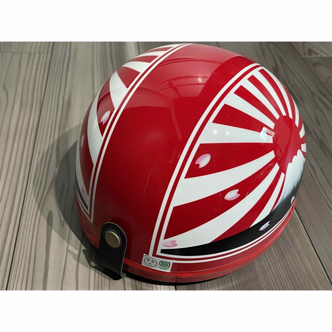 桜 赤白 富士日章 コルク半 ヘルメット エアブラシ の通販 by paint