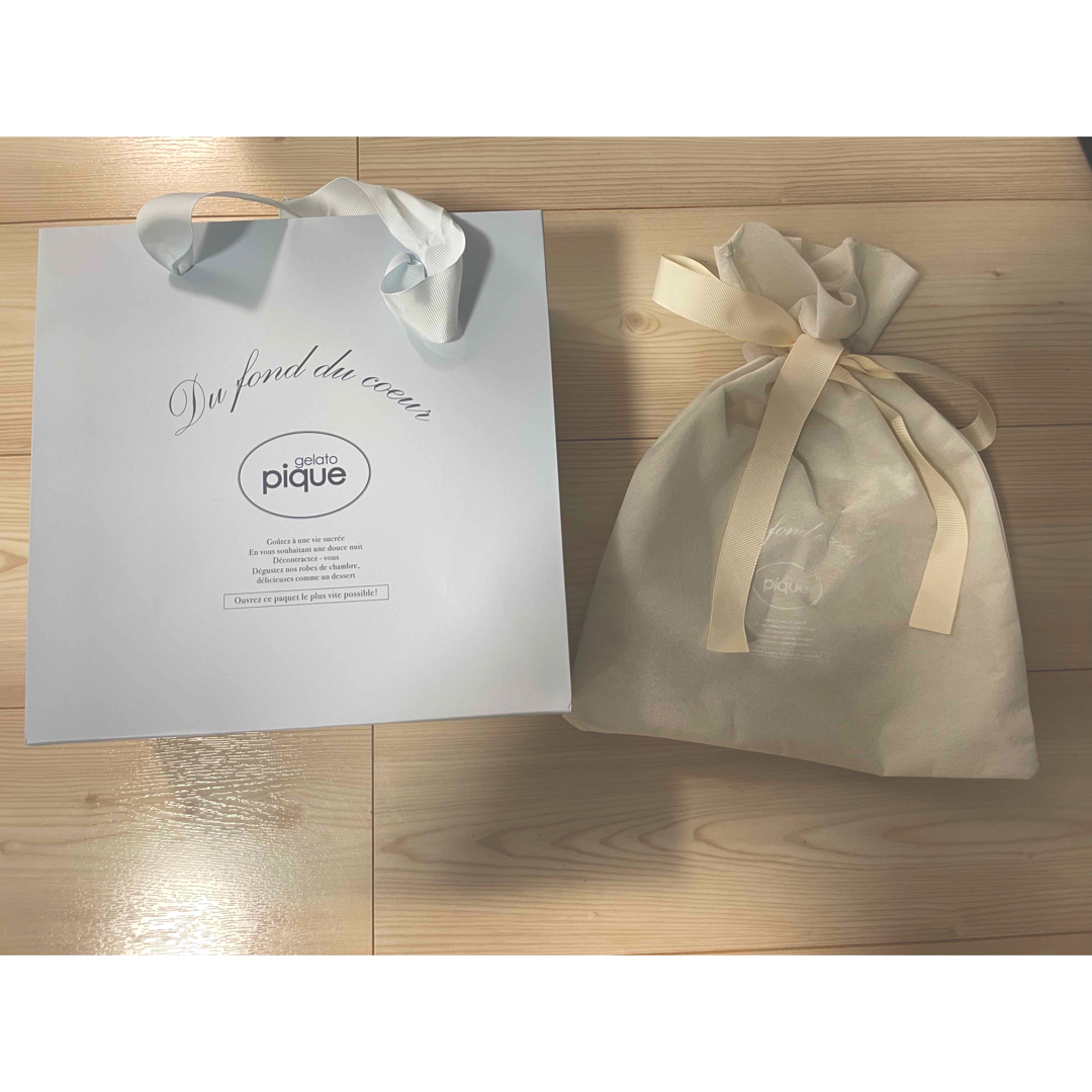 gelato pique - ジェラートピケ ギフト巾着 ショップ袋セットの通販 by