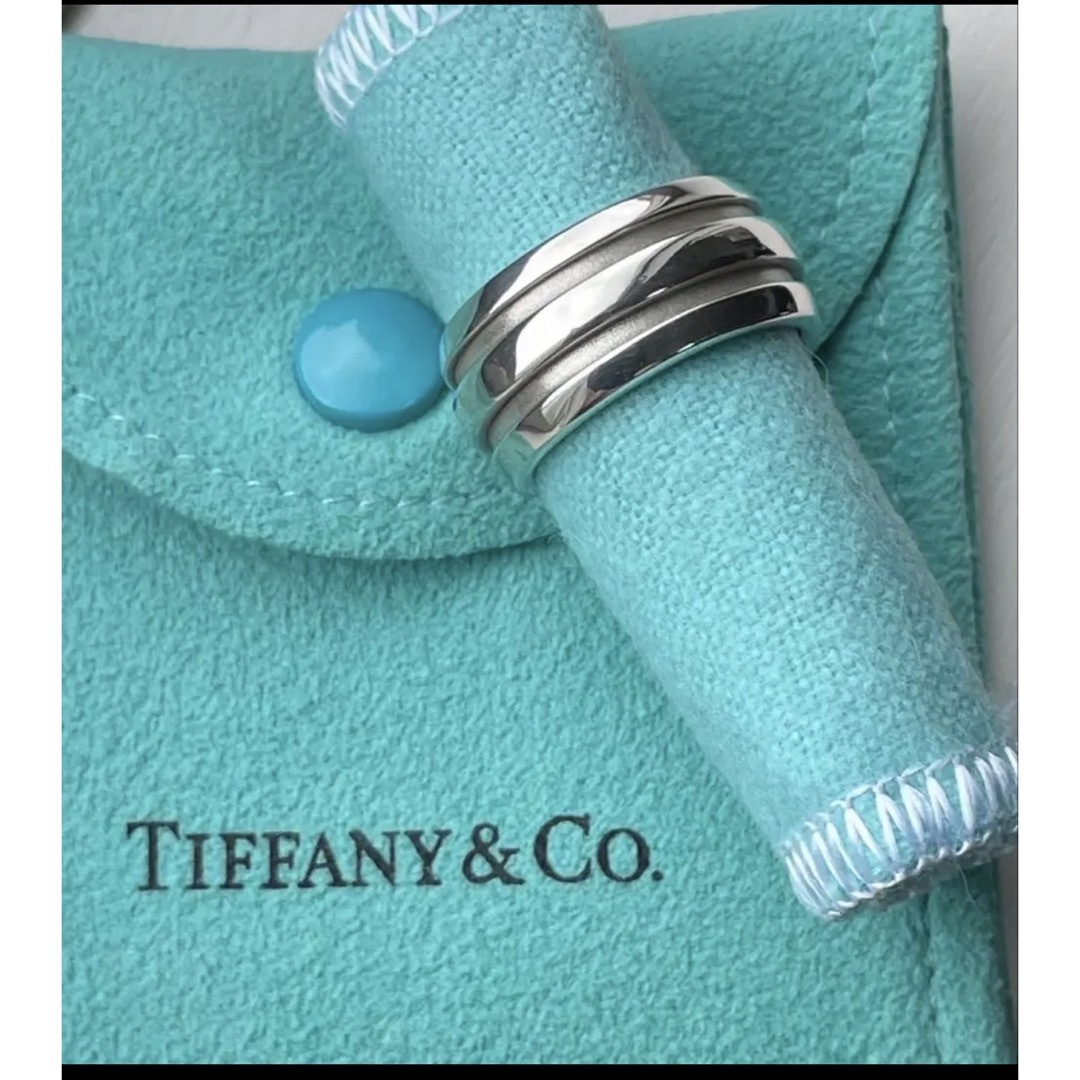 Tiffany & Co. - 極美品 Tiffany ティファニーグルーブドリング 指輪