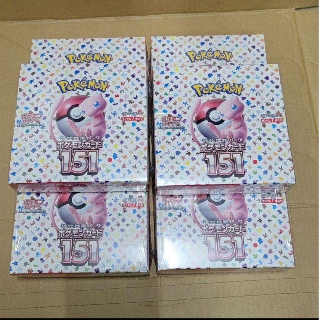 新品未開封 ポケモンカード 151 シュリンク付き 6box 【公式通販】