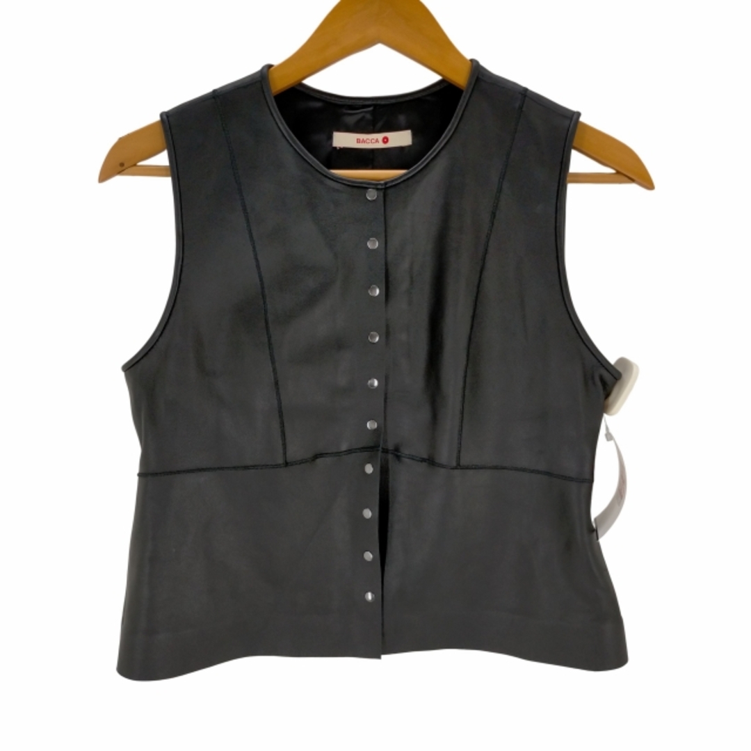BACCA - BACCA(バッカ) 23SS ソフトシープレザー ペプラムベスト