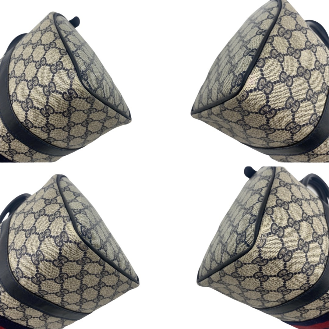 GUCCI - GUCCI グッチ シェリーライン GG柄 ボストンバッグ PVC