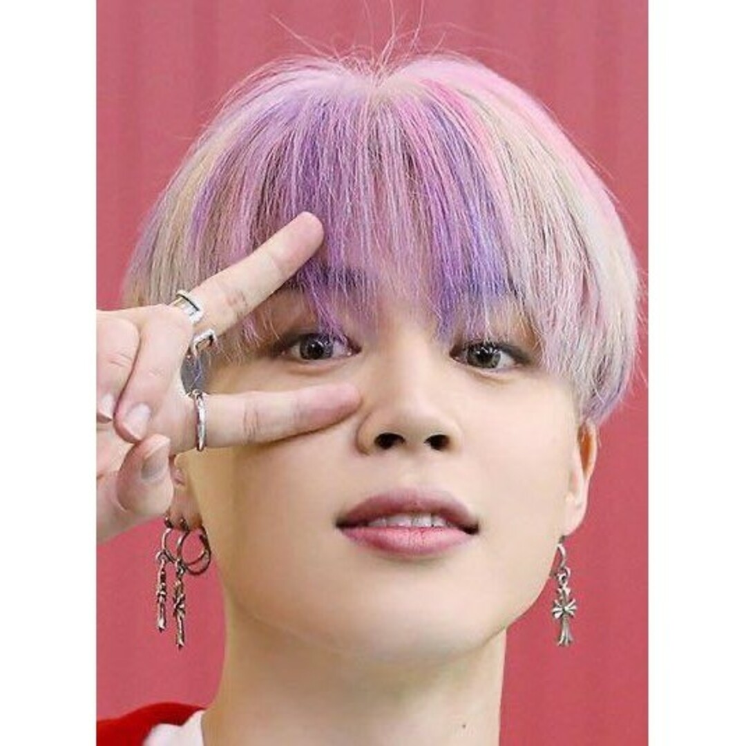 防弾少年団(BTS) - NO BRAND クロスピアス 両耳 CHROME HEARTS風 BTSの