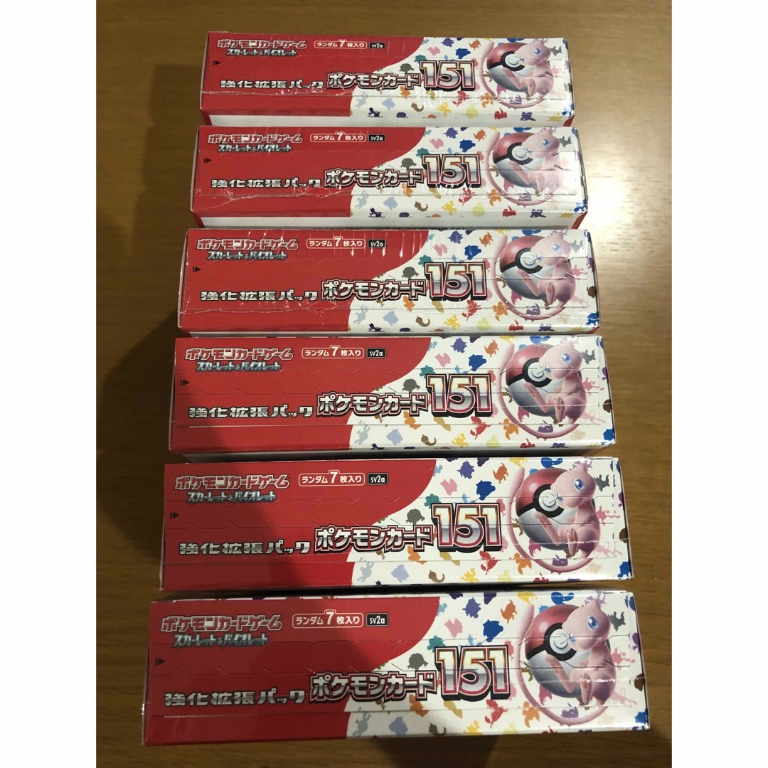 新品未開封 ポケモンカード 151 シュリンク付き 6box 【公式通販】