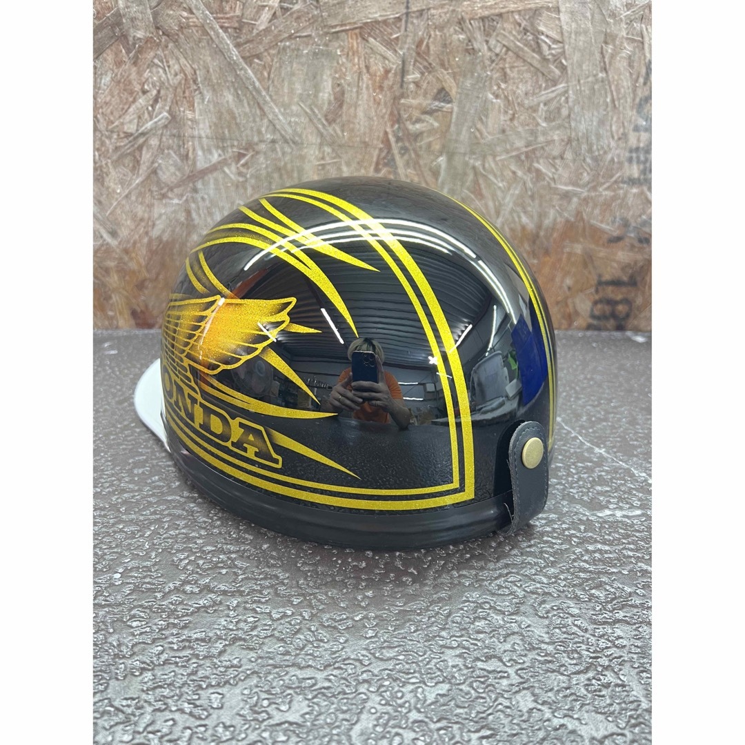 新品 送料無料 カスタムコルク半 イエローゴールドラメ 黒 ファイヤー