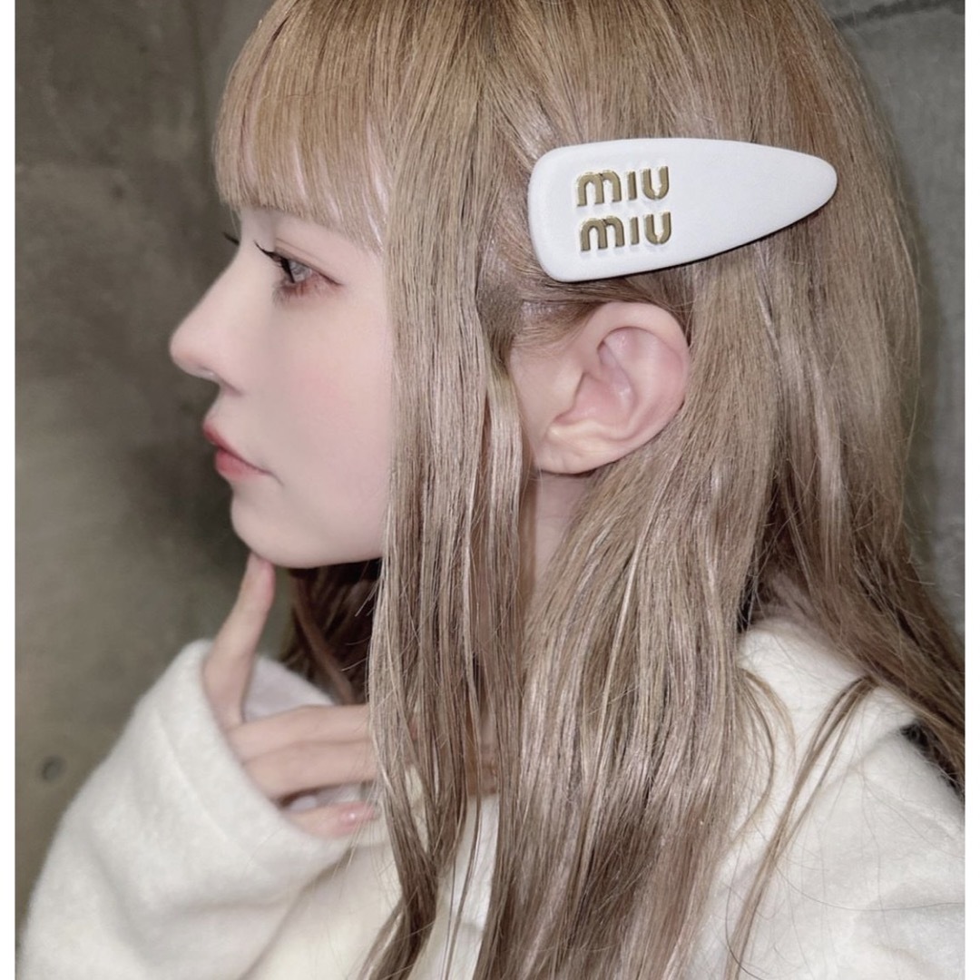 MIU MIU - miumiu ロゴ ヘアクリップ ミュウミュウ バレッタの通販 by
