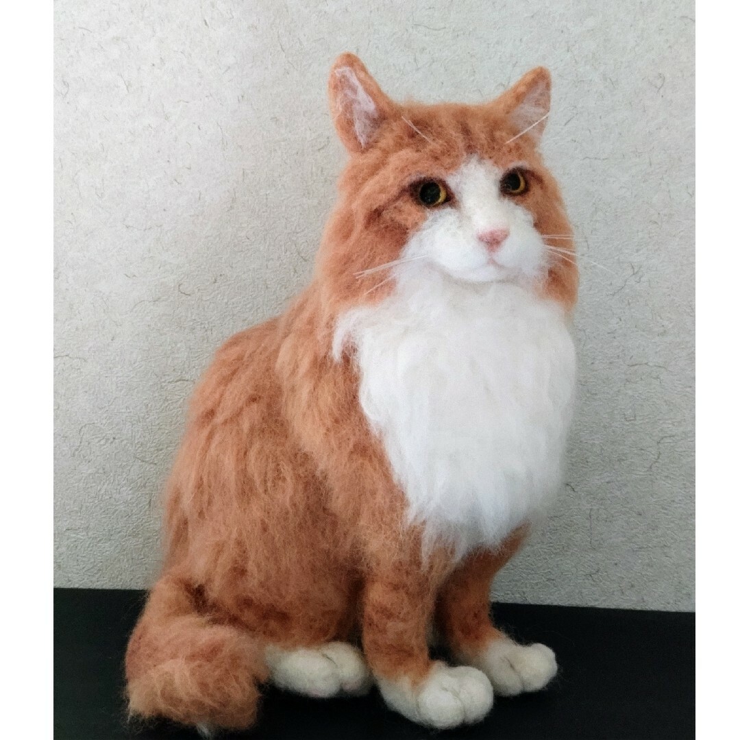 羊毛フェルト ノルウェージャンフォレストキャットの通販 by オカメ's