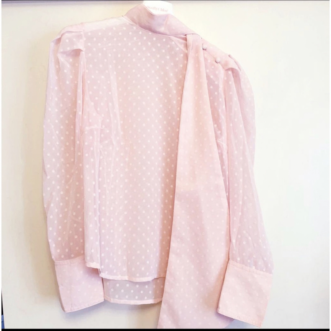 ビビーbibiy. RIBBON CUFFS BLOUSE新品タグ付きピンクの通販 by W 72nd